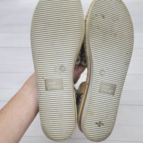 CROWN VINTAGE Tan Espadrille Sandals Size 7 - Picture 5 of 5